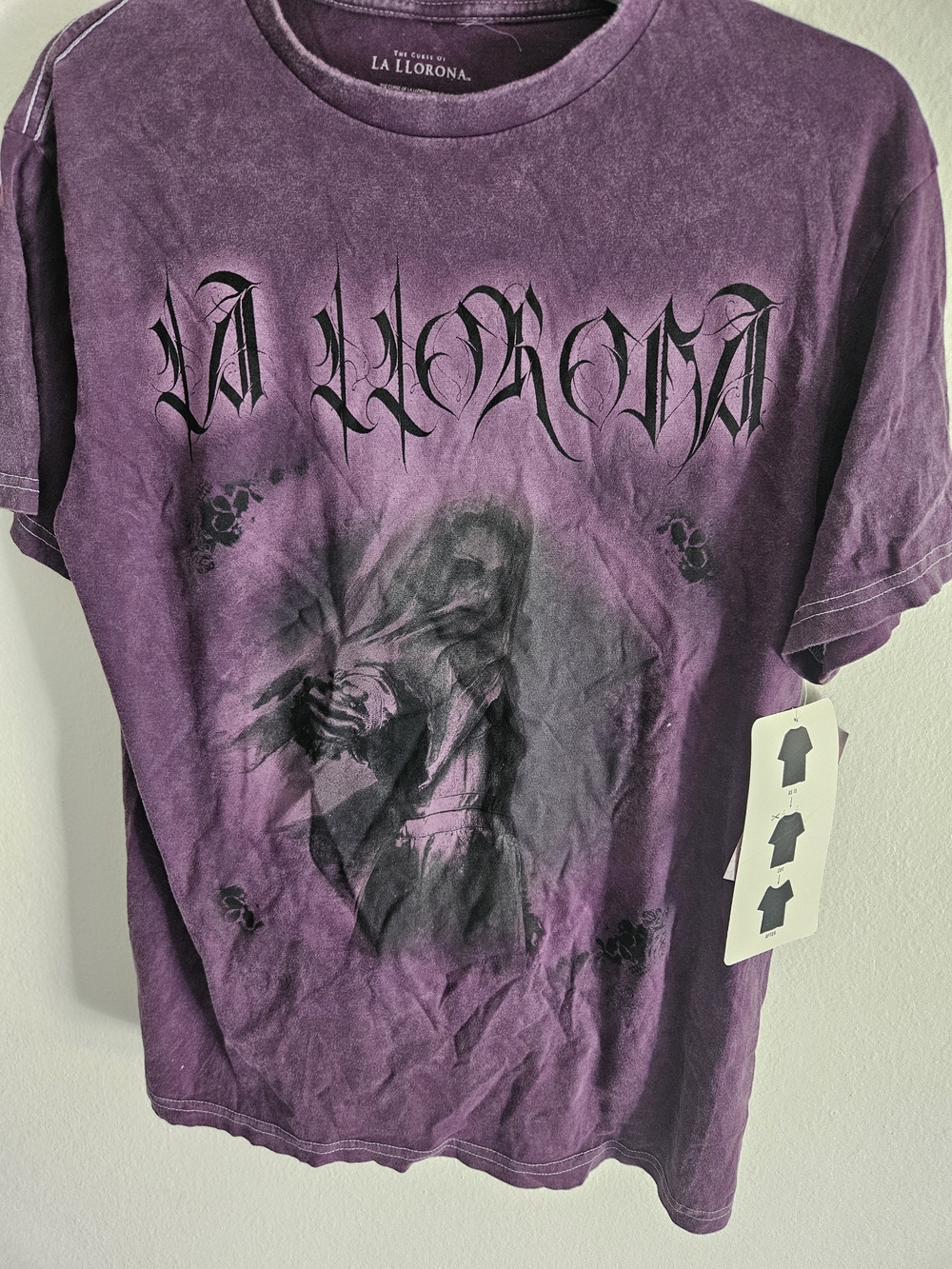officially licensed graphic t-shirt featuring The Curse of La Llorona